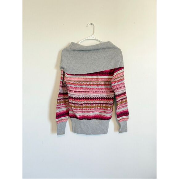 Athleta Shasta Cowl Neck Fair Isle Sweater - Picture 2 of 3